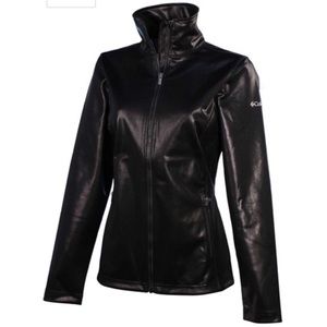 New Columbia Omni-Heat Thermal Reflective Jacket Black Size L Faux Leather Coat